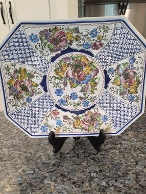 Lina White Ceramic Platter with Handwritten Maker's Mark